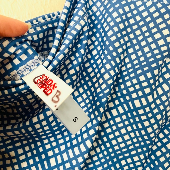 Solid & Striped One Piece Swimsuit - Picture 4 of 7